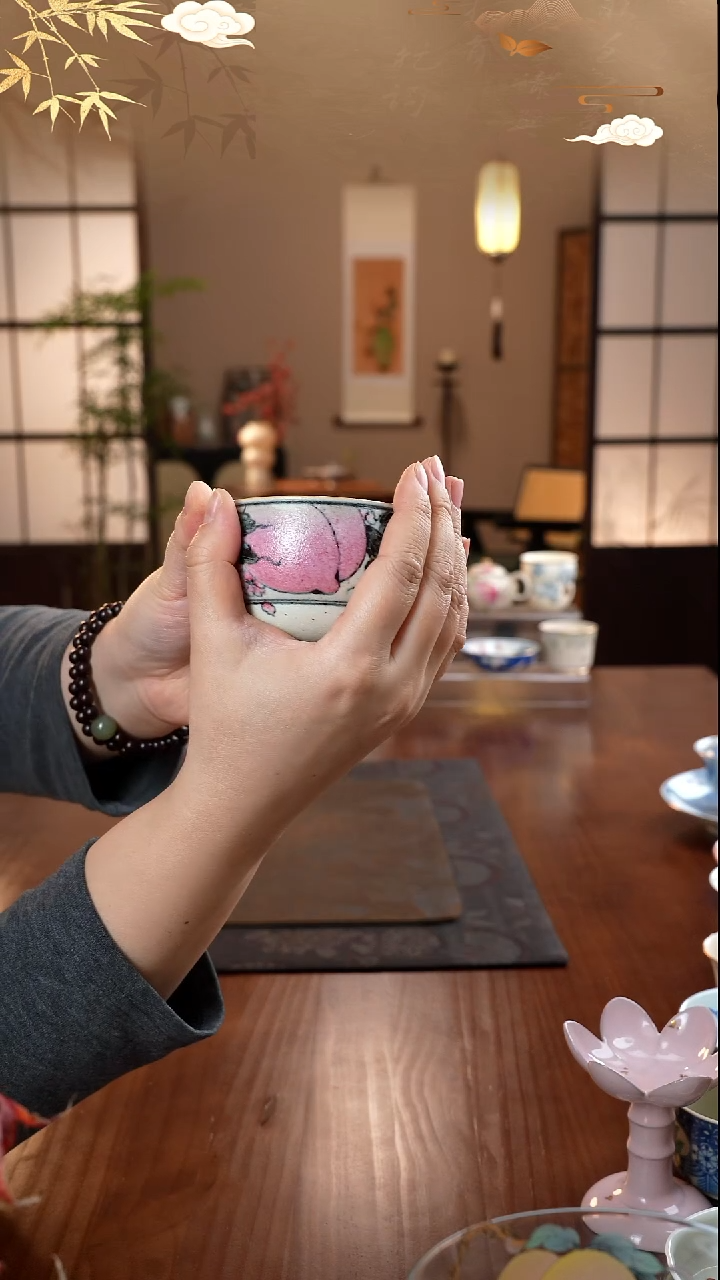 景德镇手绘茶杯茶杯茶杯