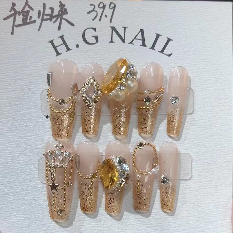 【千金归来】纯手工锆石穿戴甲