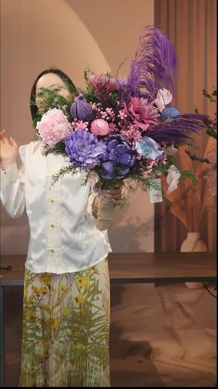 藤：           单花束