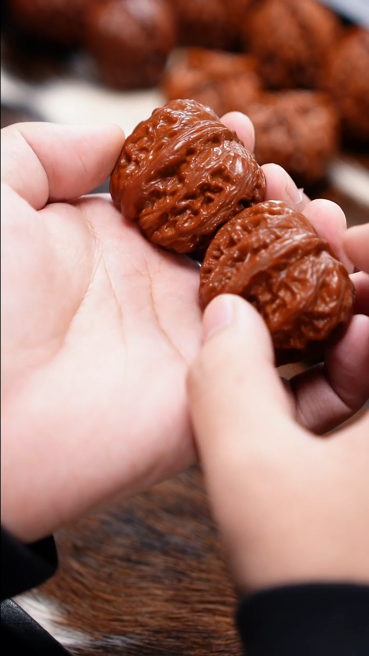 把件文玩核桃7号回血核桃+元宝