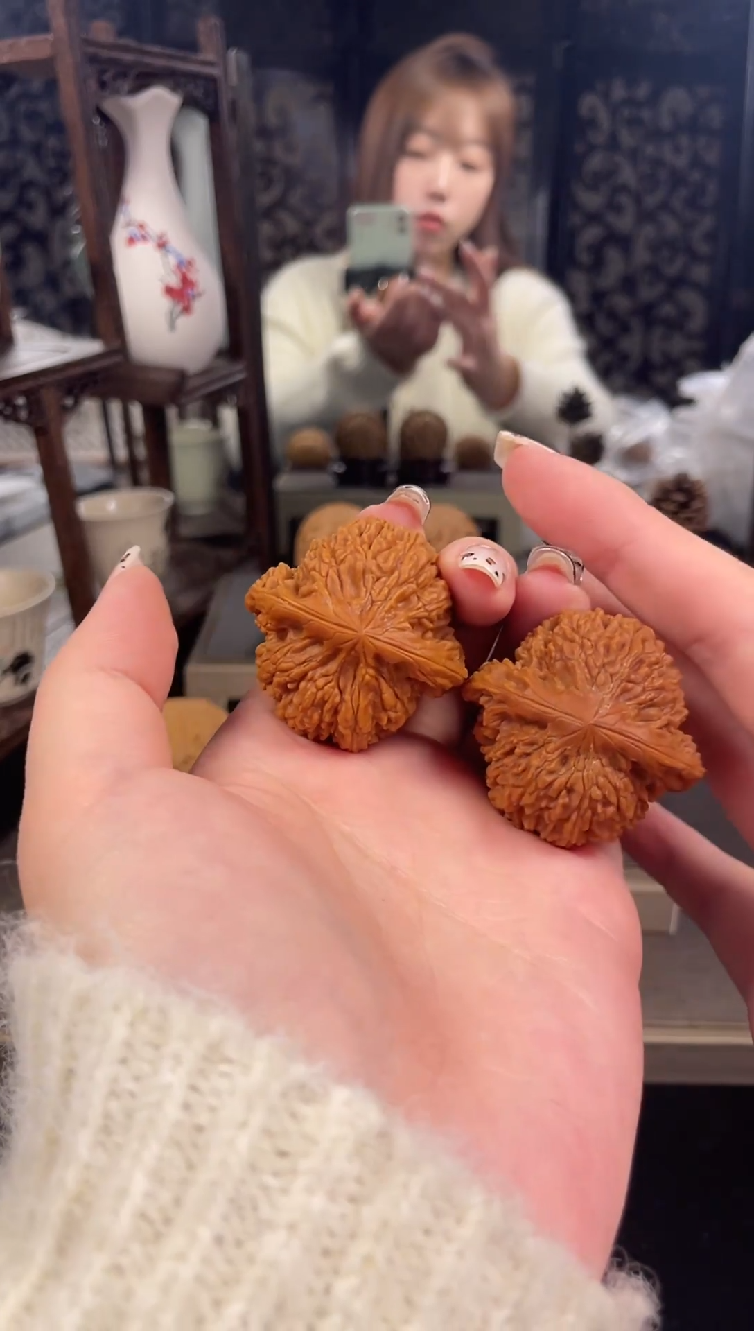 【闪购商品】文玩核桃把件满天星40尺-55