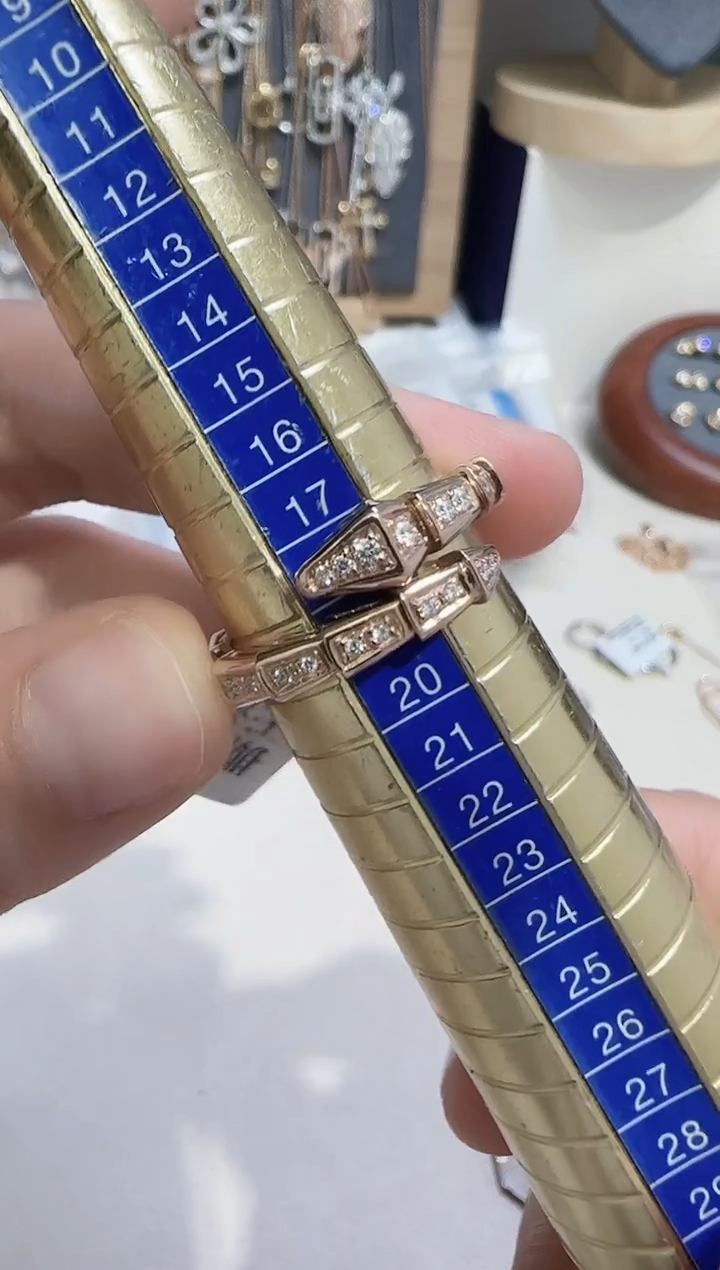 【闪购商品】天然钻石戒指/指环18K金镶嵌戒指18号