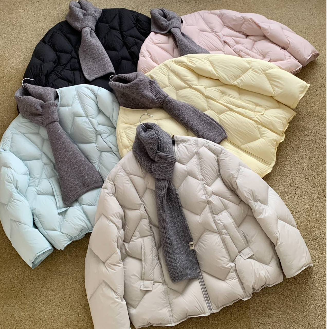 【泡芙小龟背】法国ROCD羽绒服女短款2025冬季新款90白鸭绒保暖外套