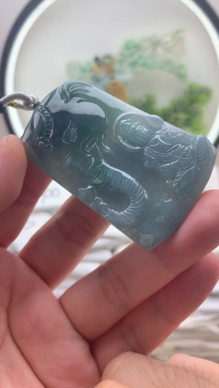 颈饰未镶嵌翡翠普贤