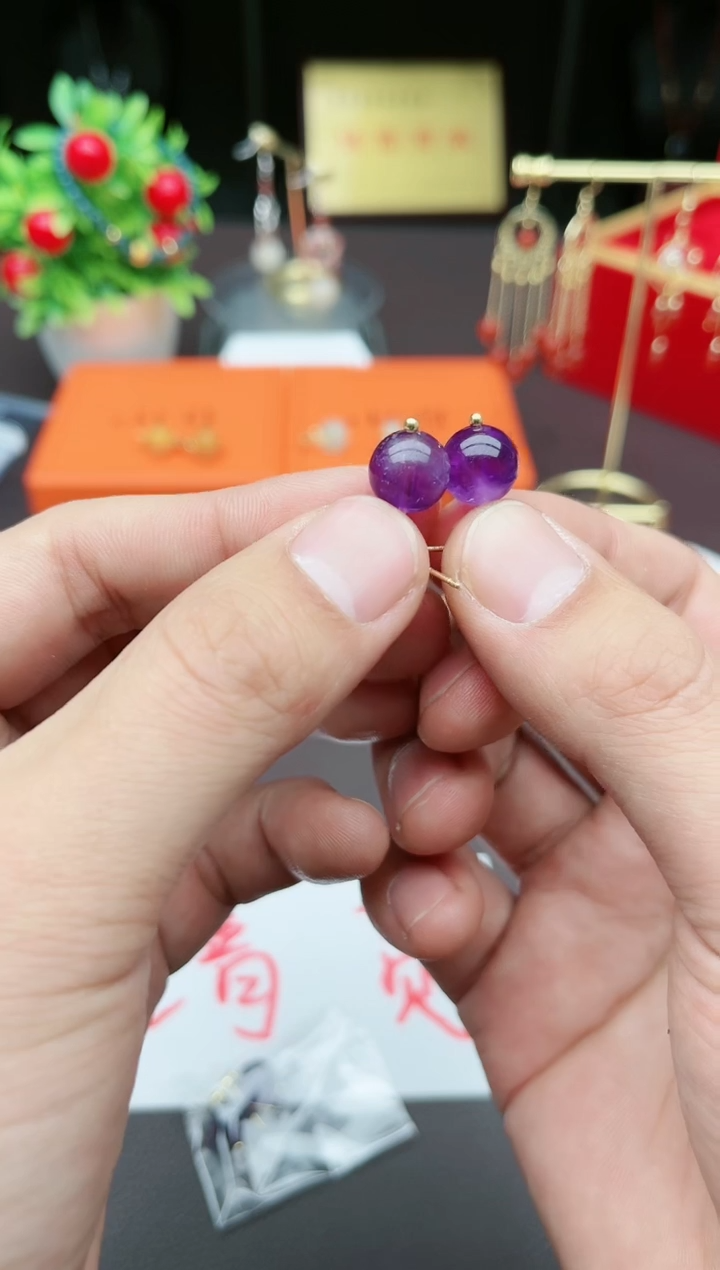 【闪购商品】水晶耳饰银S925镶嵌804000