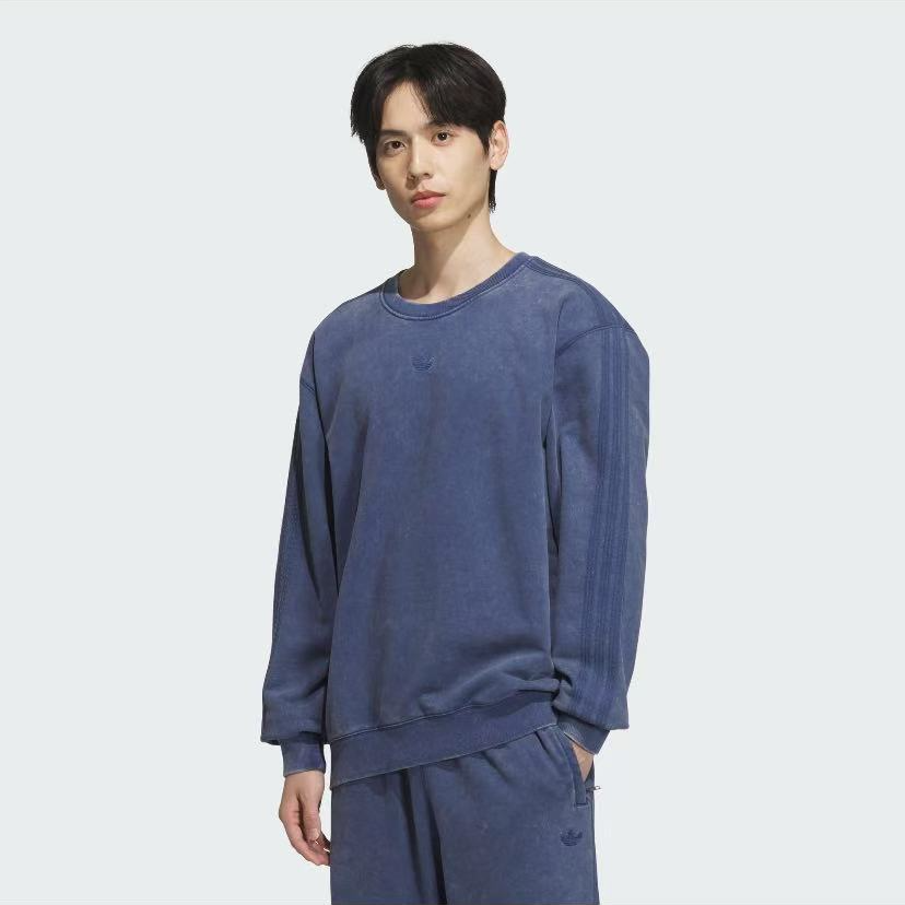 【原力场AC】阿迪达斯三叶草水洗休闲运动圆领卫衣套头衫KA2300