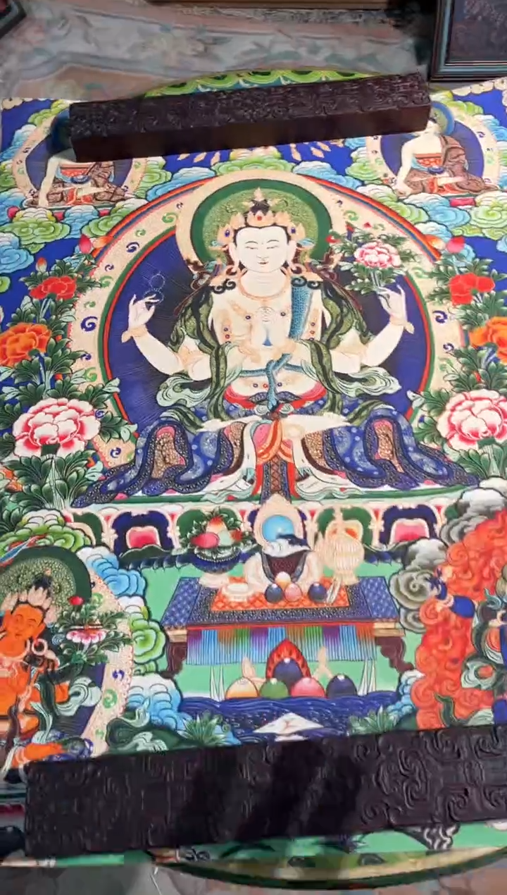 卷轴画卷轴画路路的唐卡tk160