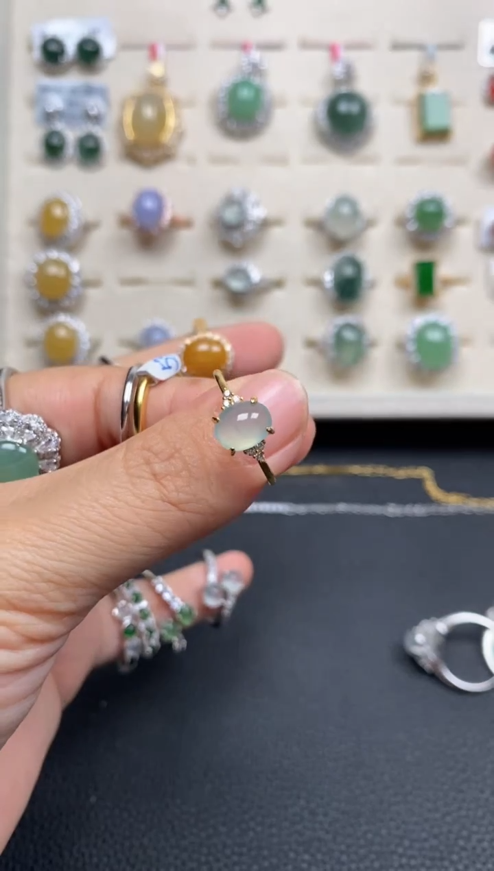 【闪购商品】翡翠戒指银S925镶嵌111111