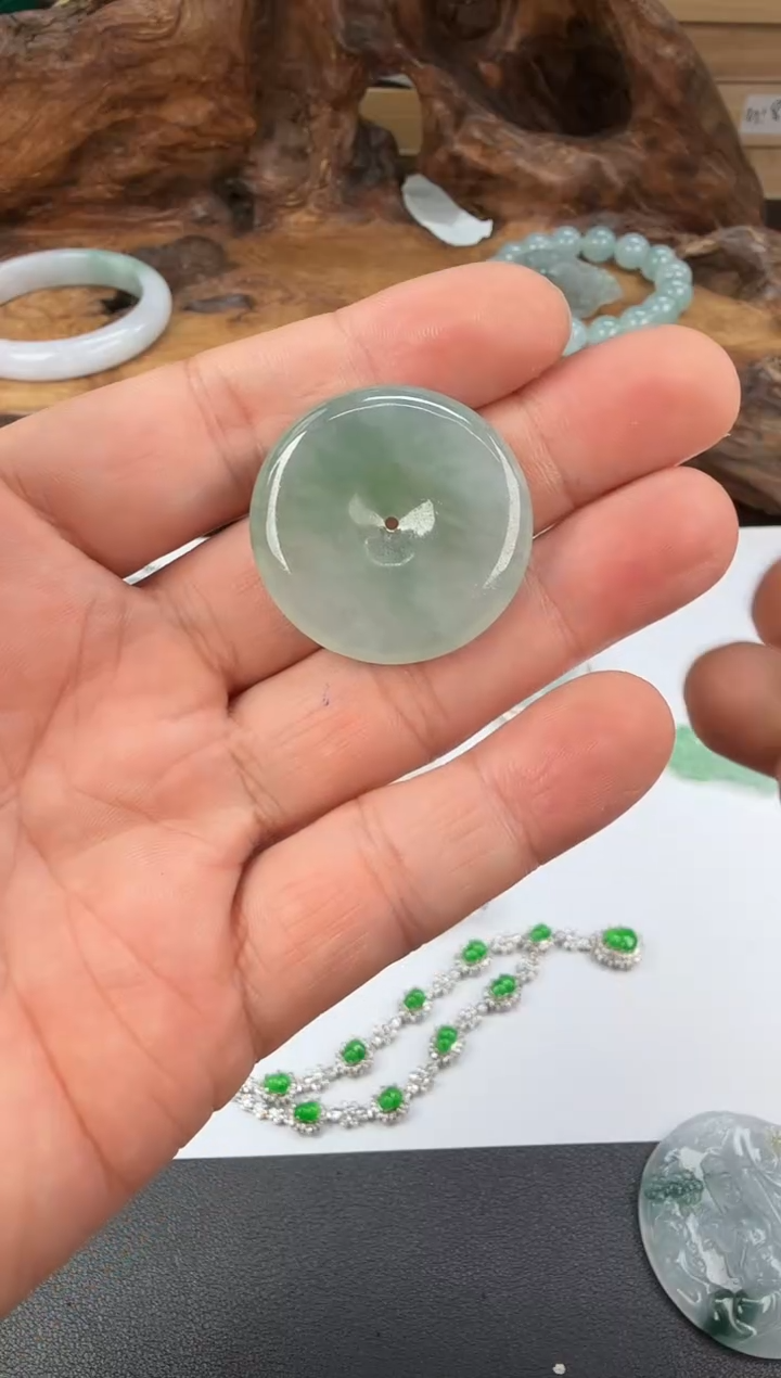 吊坠(不含链)未镶嵌翡翠翡翠饰品-129