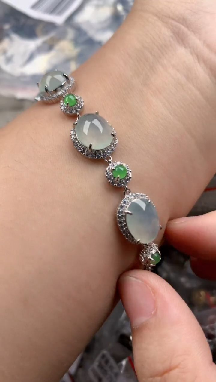 银S925镶嵌戒指翡翠444444   8