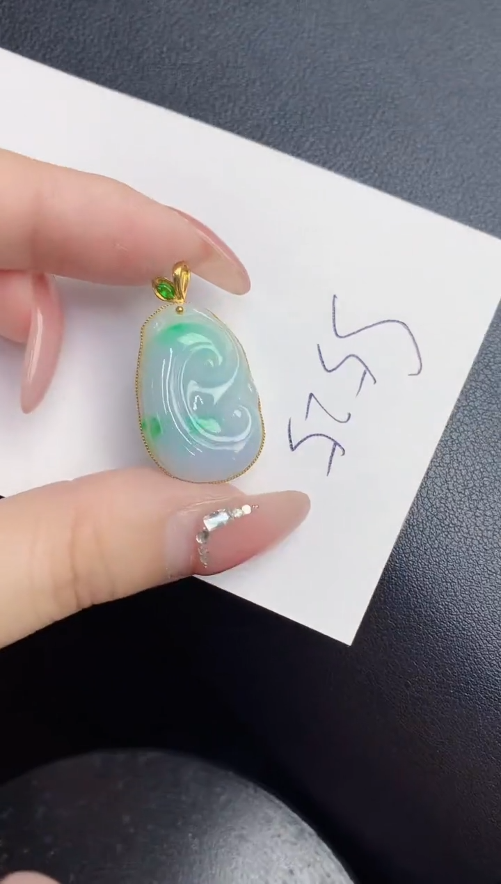 【闪购商品】翡翠颈饰18K金镶嵌000000000