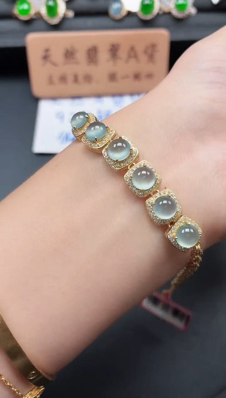 银S925镶嵌戒指翡翠111