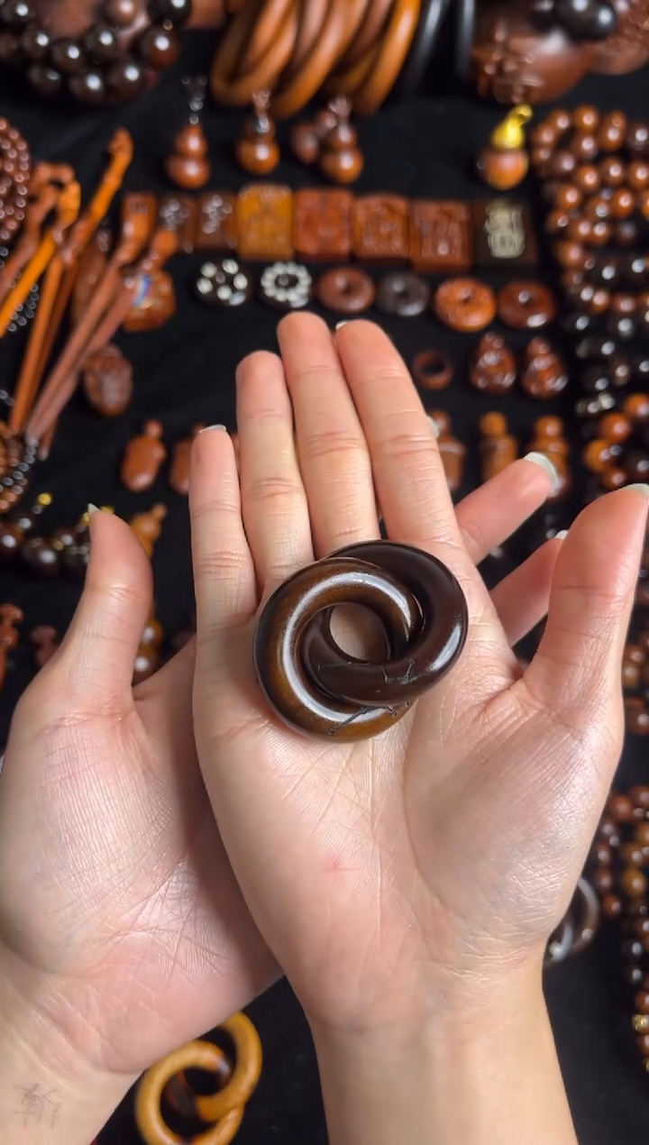 枣木雷击枣木玉化六七星乾坤圈