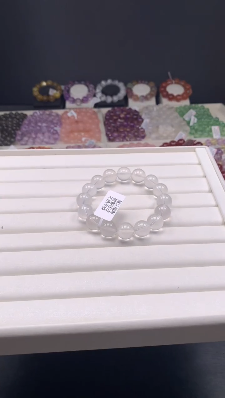 【闪购商品】水晶手链未镶嵌多样性发其一 14MM b46