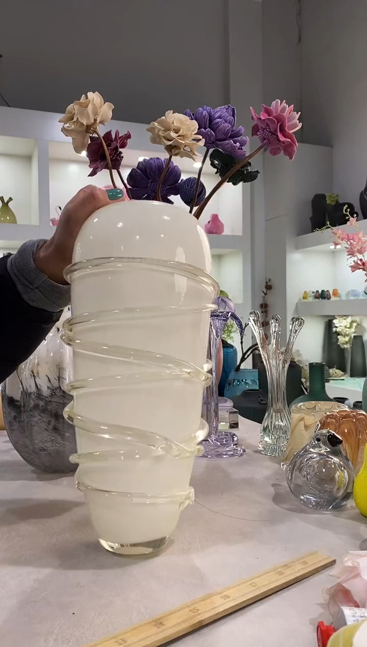 慕忆家手作琉璃花瓶35高
