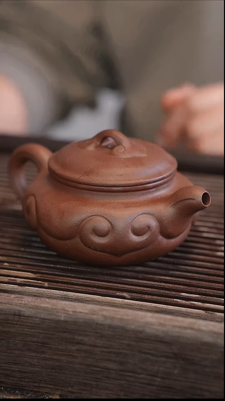 茶壶紫砂如意仿古 变色龙 半手工 260cc