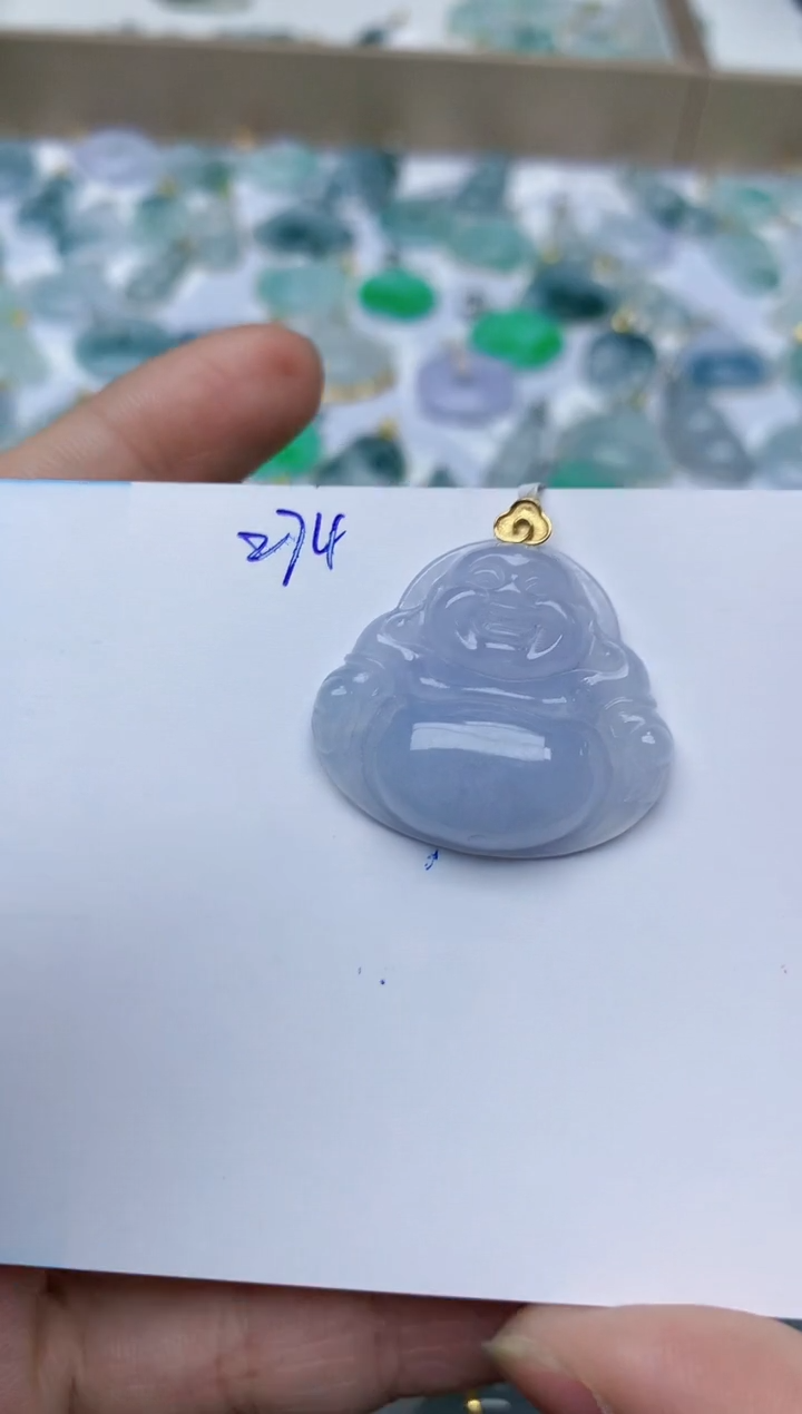 【闪购商品】翡翠颈饰18K金镶嵌天然翡翠A货    274