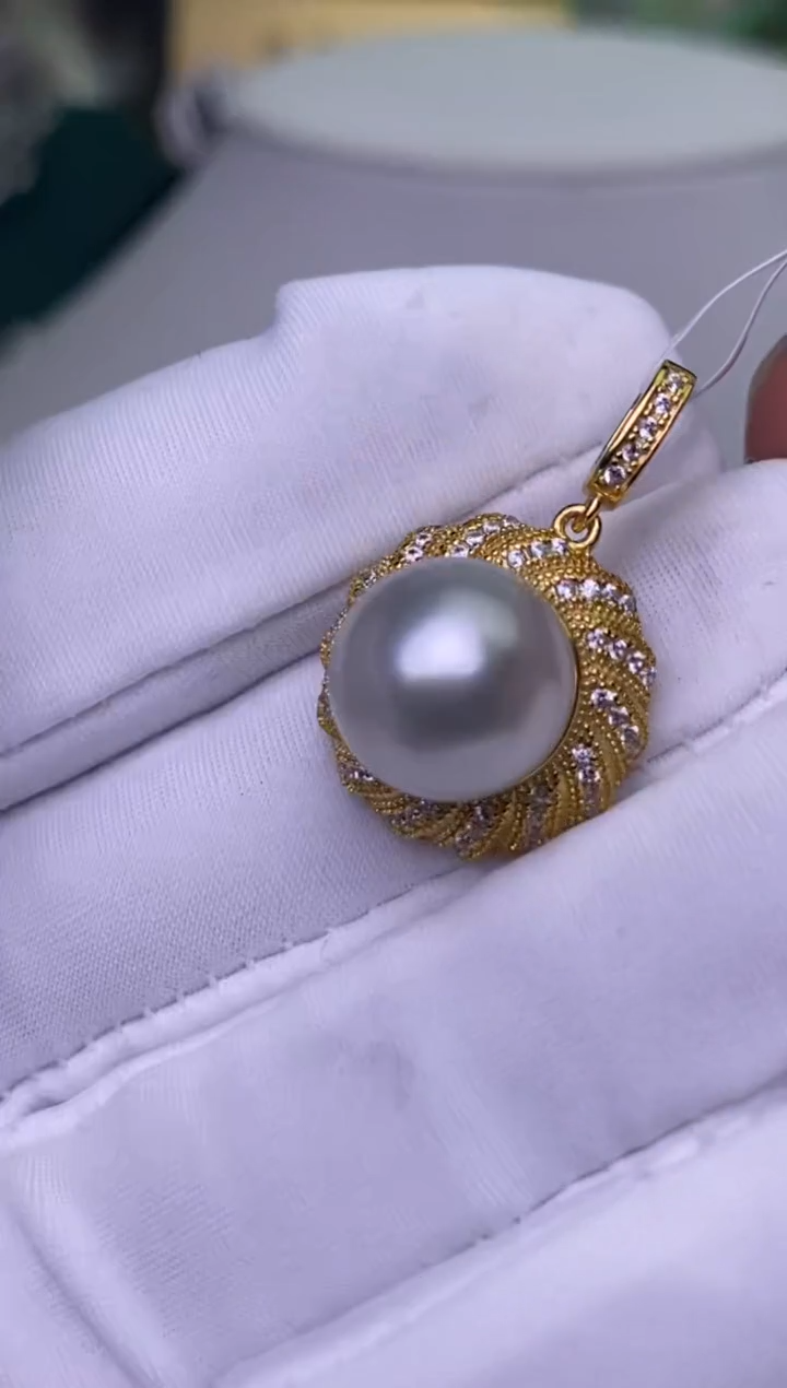 【闪购商品】海水珍珠颈饰银S925镶嵌11-12