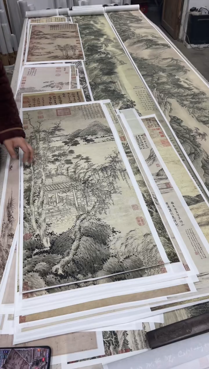 倪瓒 清闭阁 微喷复刻