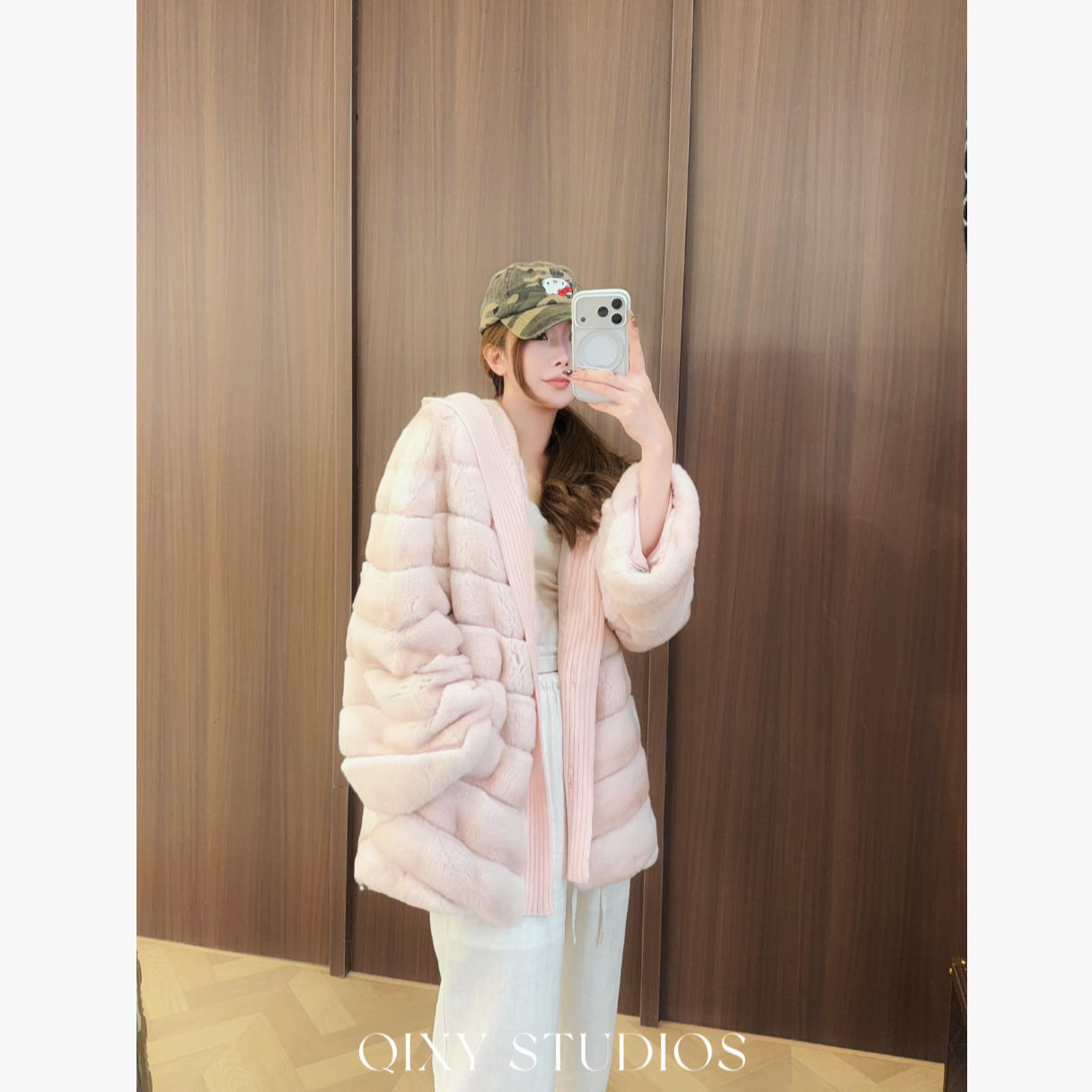 【粉丝专享】皮草丝绒青紫蓝兔皮毛一体皮草外套冬季新#YTXNQ25T11