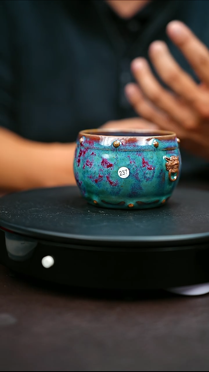 237#原矿钧瓷炉钧釉主人杯