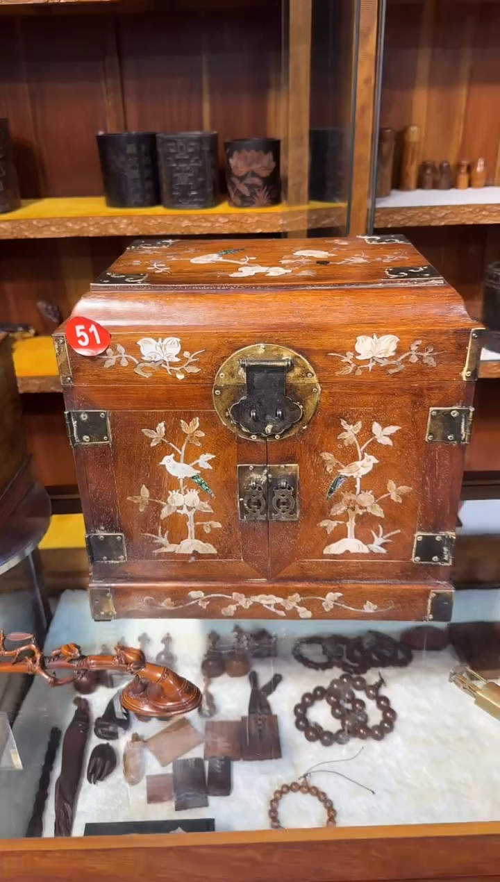 【闪购商品】木木艺黄花梨镶嵌官箱1680..888