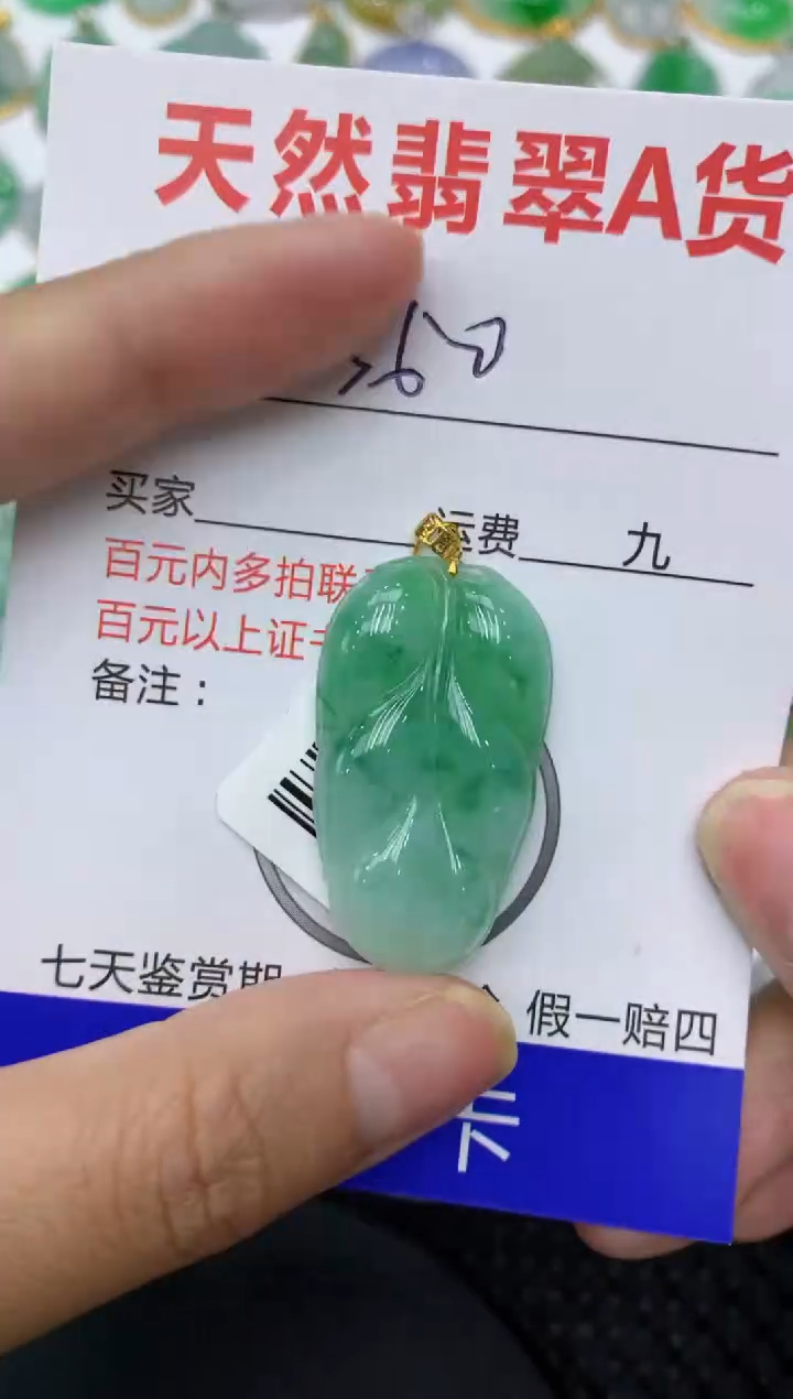 【闪购商品】翡翠颈饰18K金镶嵌111111111