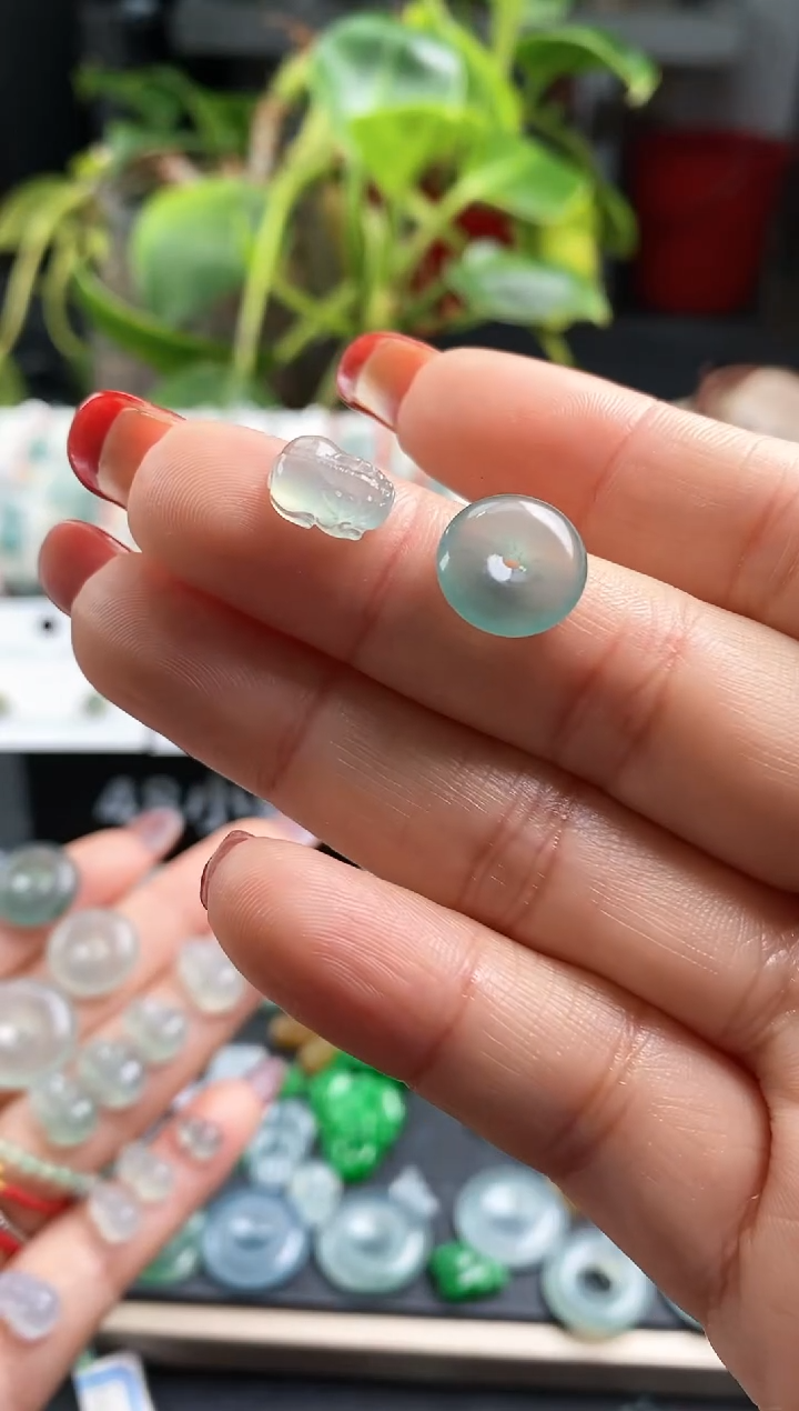 【闪购商品】翡翠散珠貔貅+平安扣