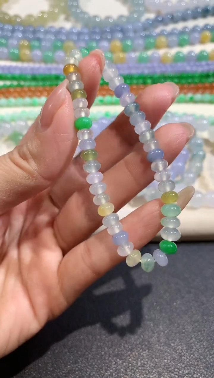 【闪购商品】翡翠手链未镶嵌v165|5800