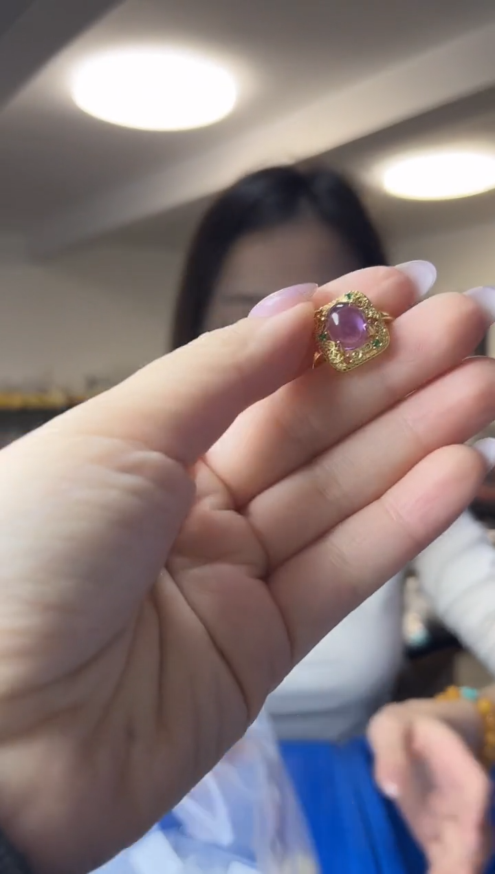 未镶嵌戒指水晶（多样性发一件）