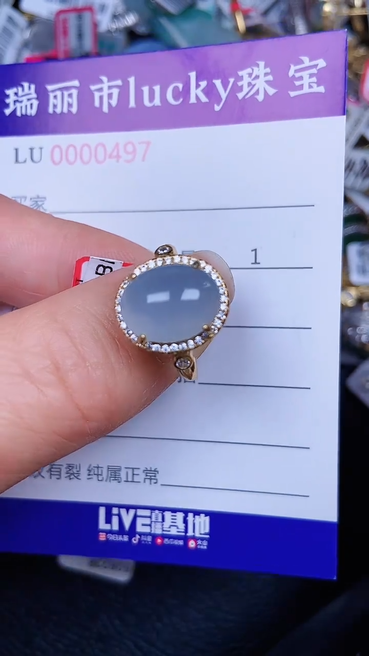 颈饰银S925镶嵌翡翠497