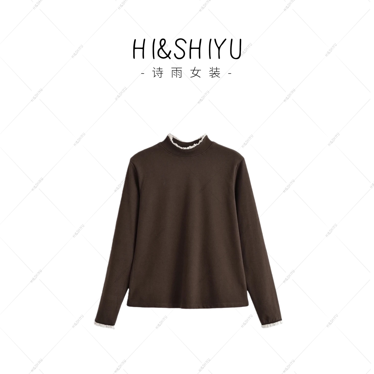 拜耳绒 立体花边打底衫
