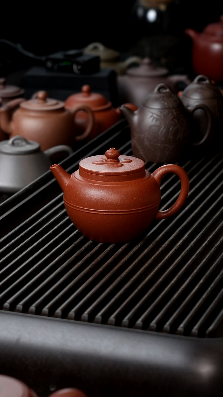 茶壶紫砂菱花红降坡22222222