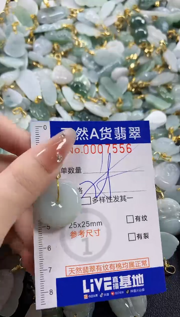 颈饰未镶嵌翡翠天然A货翡翠