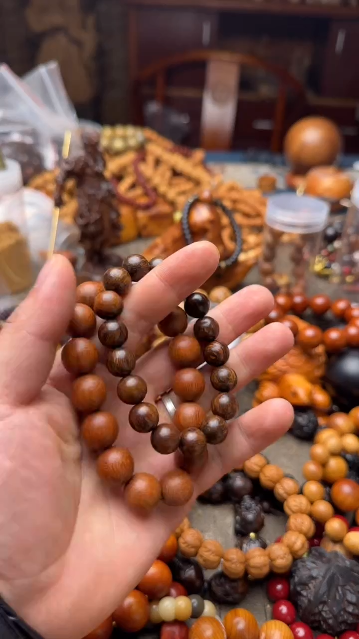 【闪购商品】柏木（崖柏）手串/手链 Brandy-贡木+金星（瑕疵）