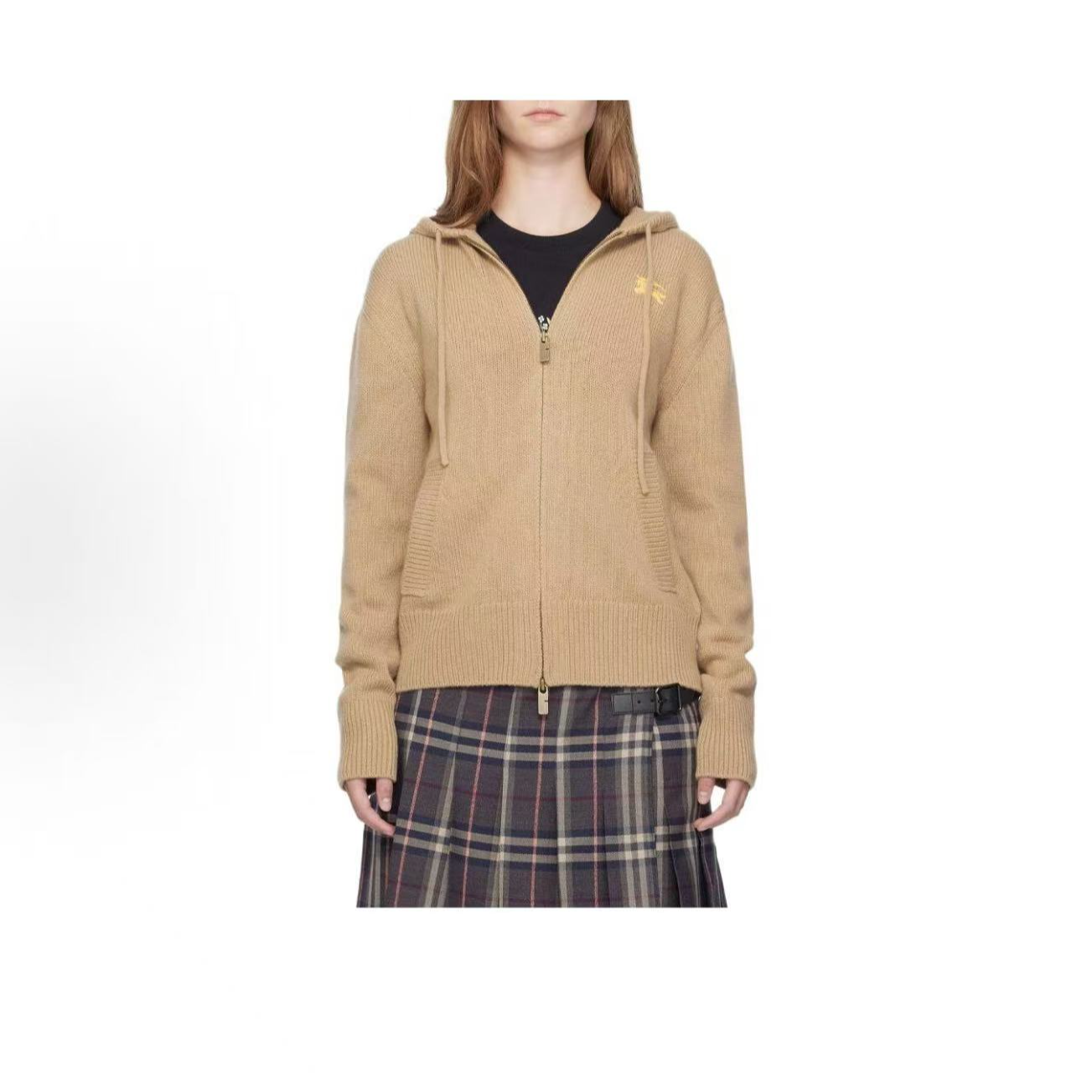 未使用 BURBERRY/博柏利  连帽长袖开衫毛衣 