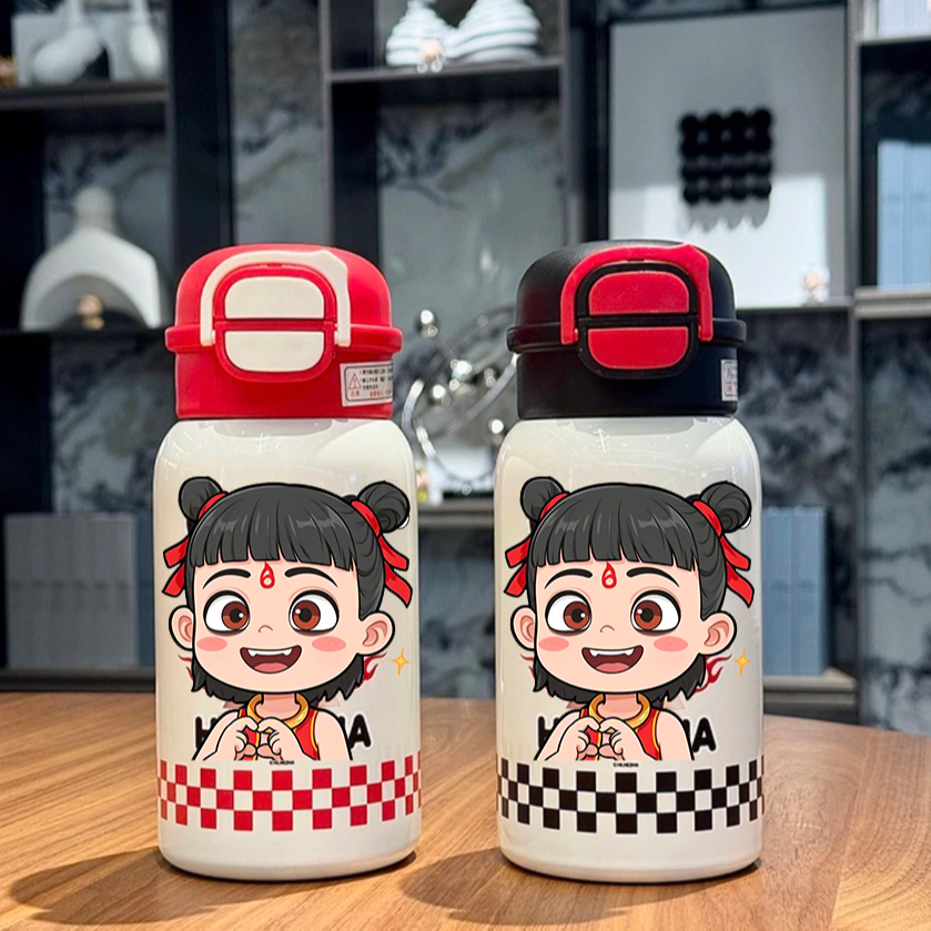 【限购2单】不锈钢高颜值大容量学生吸管便捷喝水保温杯子