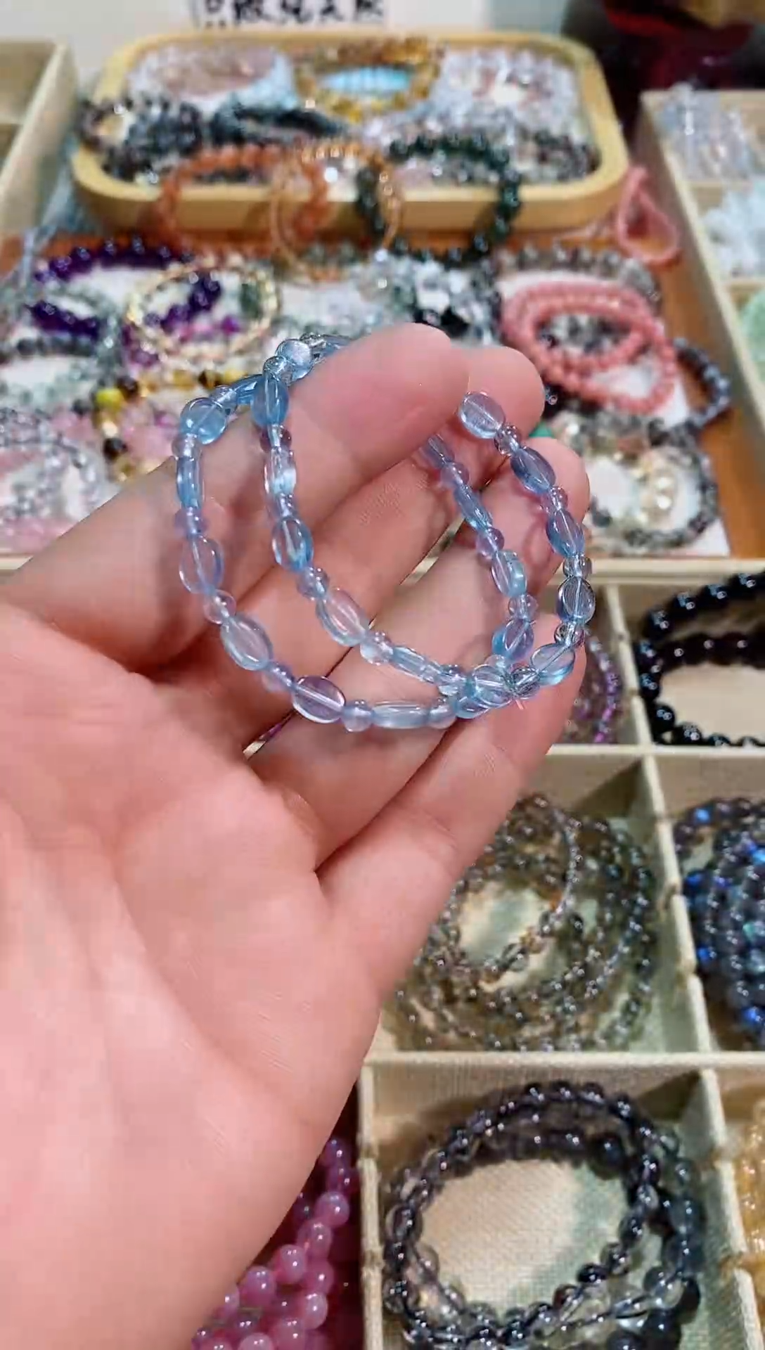 【闪购商品】水晶手链未镶嵌海蓝宝随行（多样性发其一）