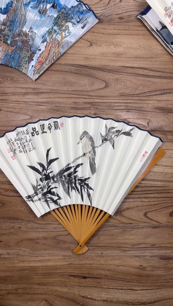 【闪购商品】扇子18方泽黎长物宣纸扇面