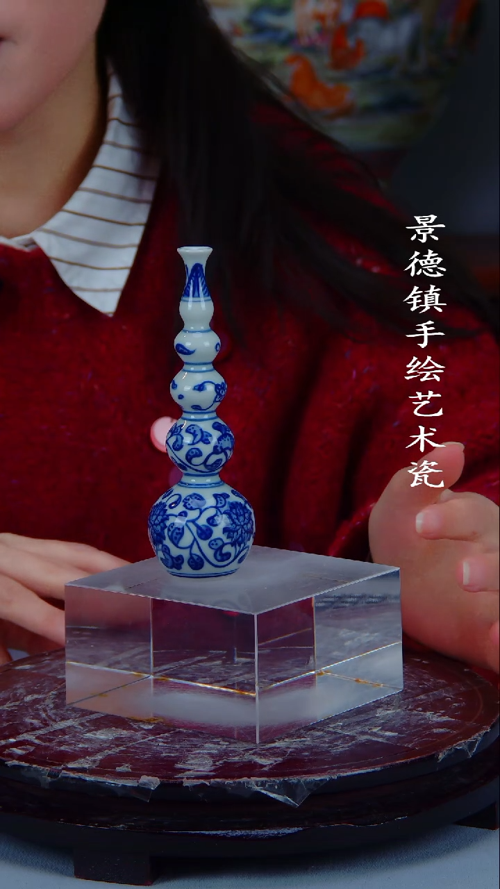 摆件陶瓷景德镇手工手绘陶瓷摆件7