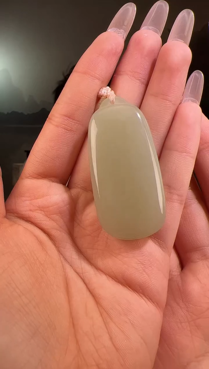 【闪购商品】和田玉颈饰未镶嵌无事牌3606