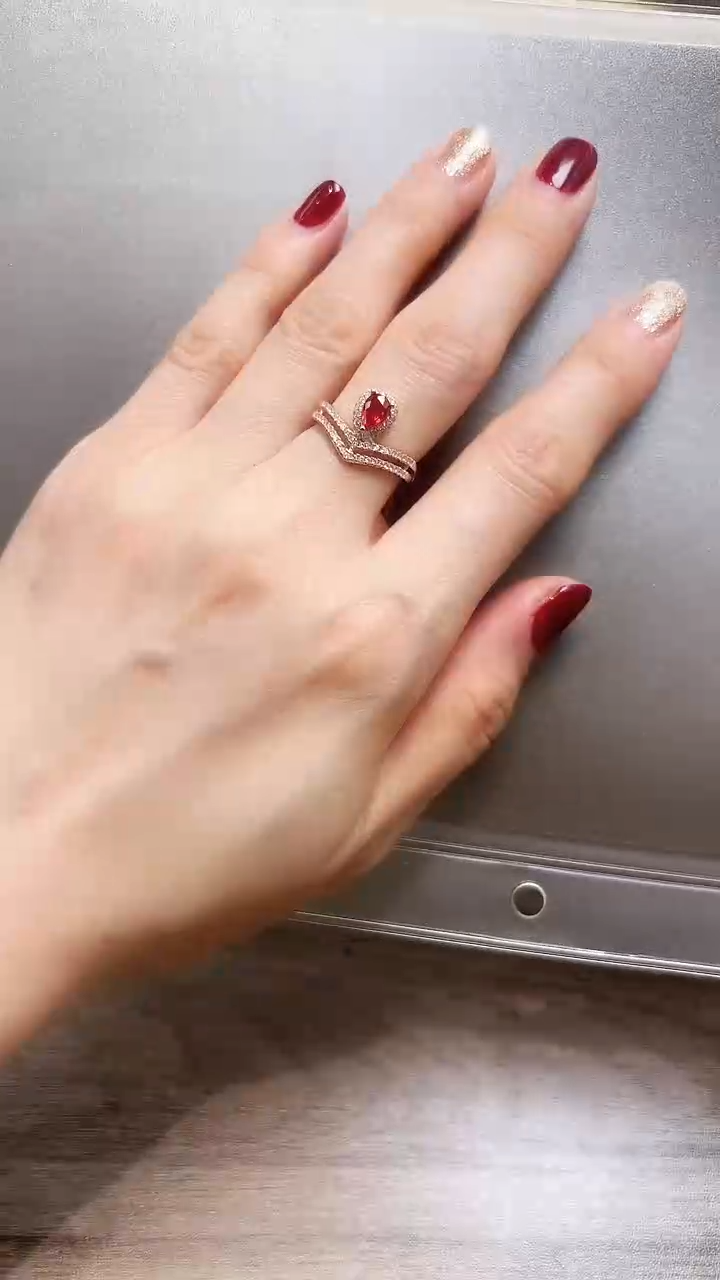 【闪购商品】蓝宝石戒指银S925镶嵌09