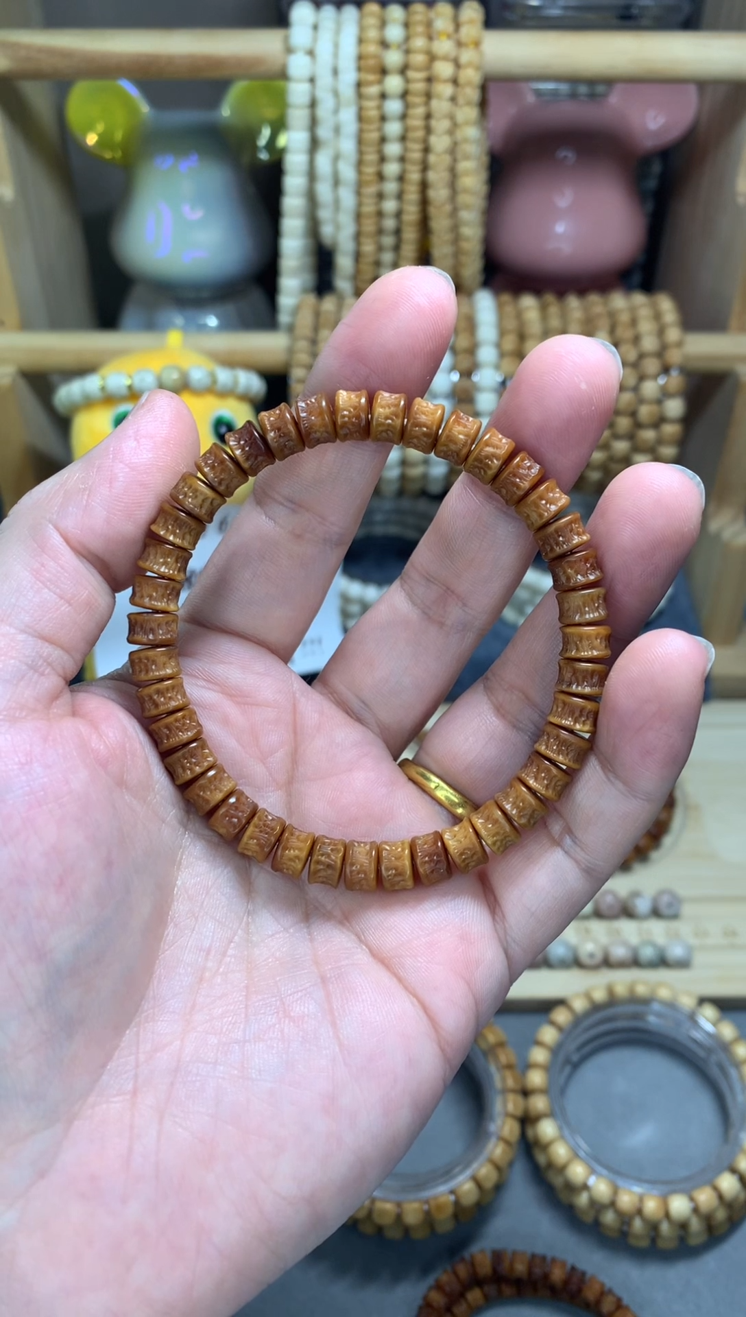 【闪购商品】龙眼菩提手串龙脊菩提藏红透龙噶卡8单圈