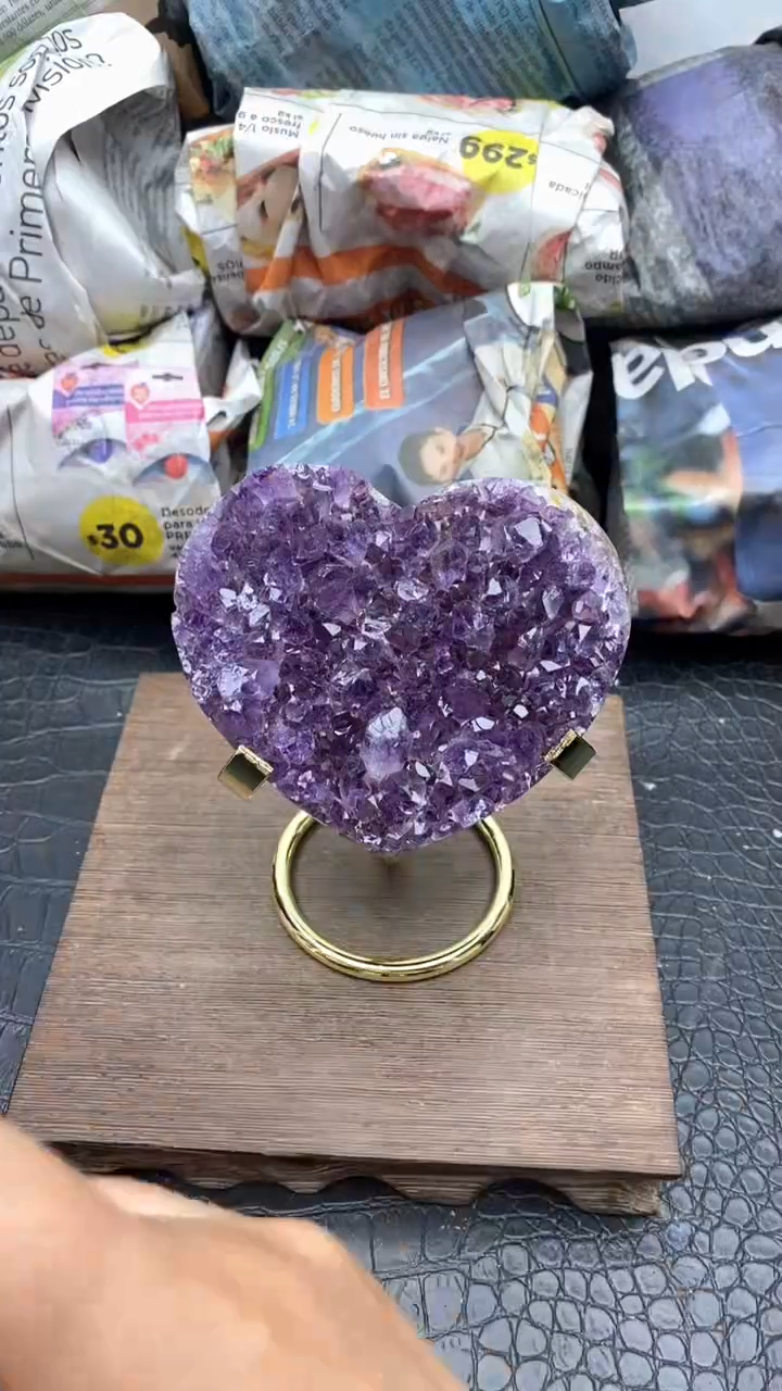 【闪购商品】紫晶1未镶嵌爱心 684号