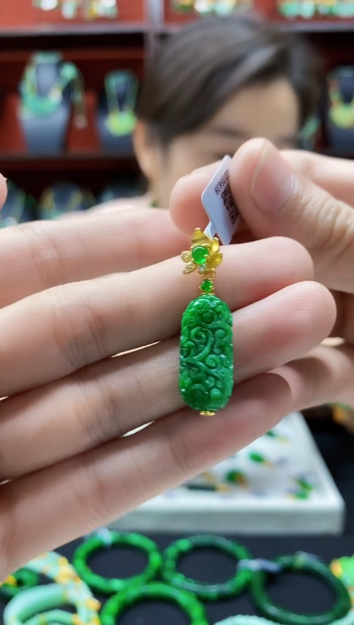 颈饰未镶嵌翡翠翡翠吊坠