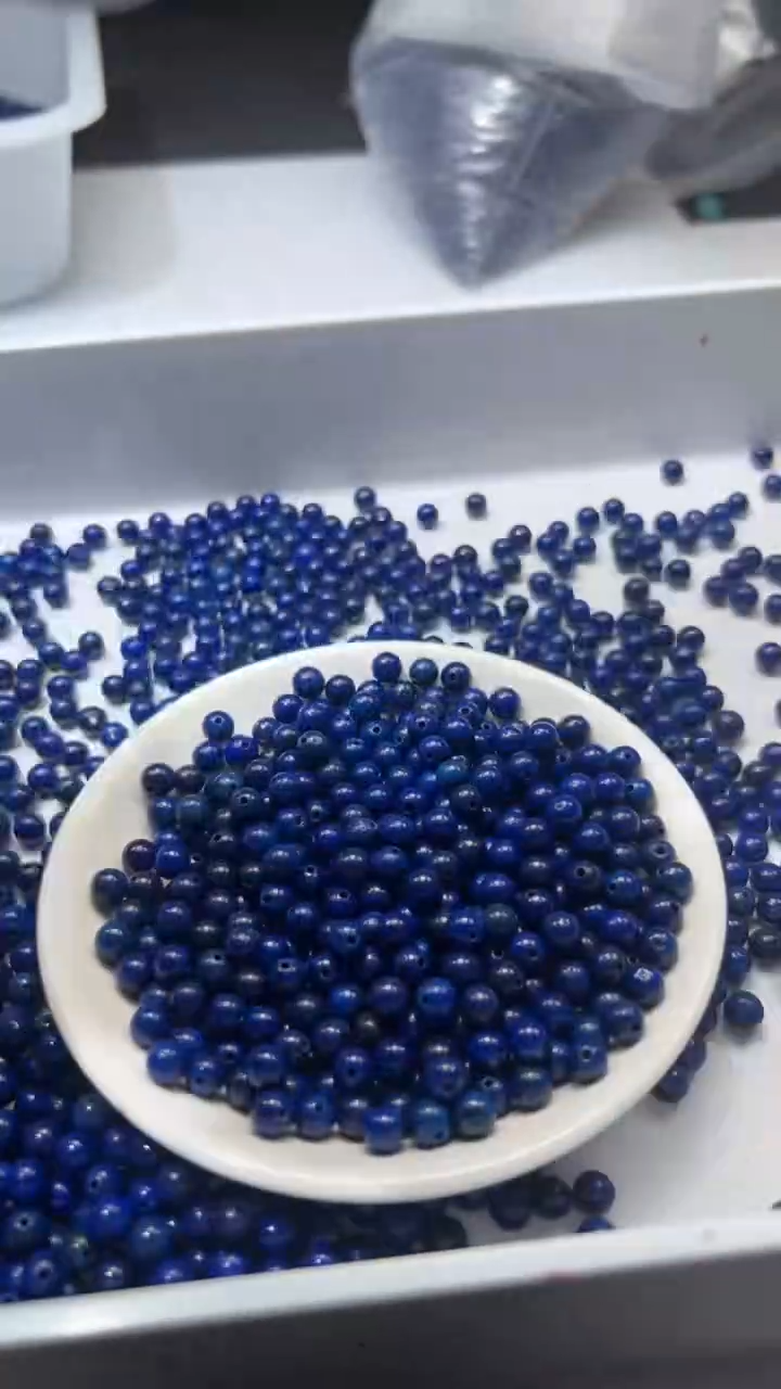 未镶嵌颈饰玛瑙/玉髓w241青金石6mm*30颗