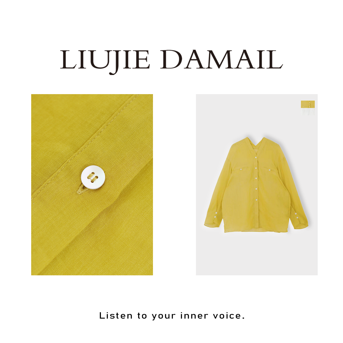 流金罩衫/liujie/小众设计师款百搭苎麻衬衫