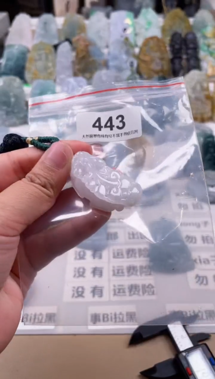 【闪购商品】翡翠颈饰未镶嵌天然缅甸A货翡翠443