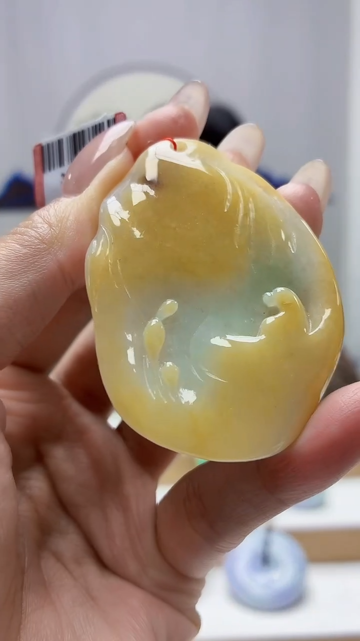 未镶嵌定制翡翠4852MM-毛货挂件47