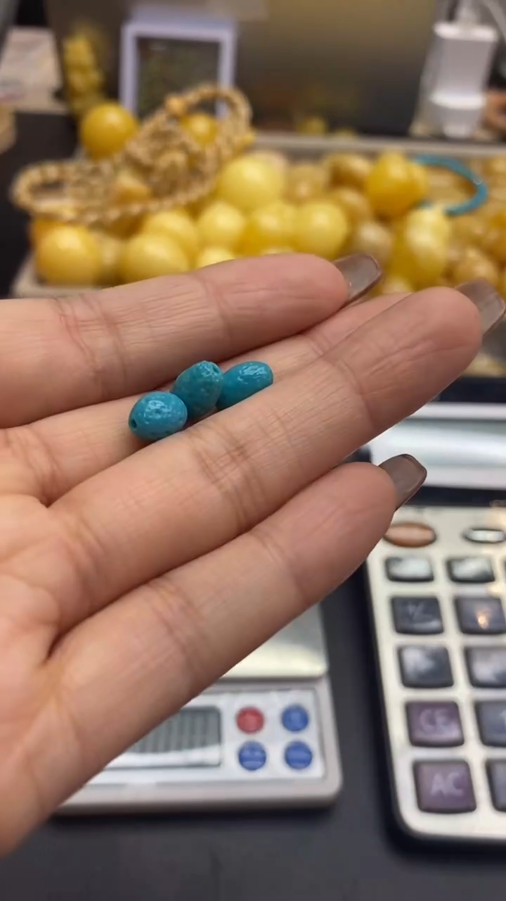 未镶嵌绿松石珠宝奇石婷*891/发3个